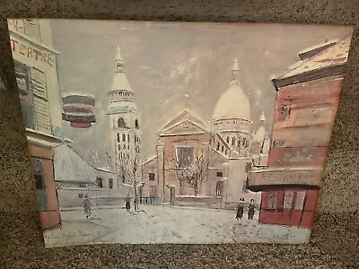 Maurice Utrillo V. Eglise Saint-Pierre Le Sacre-Couer De Montmarte Vtg Print • $36.99