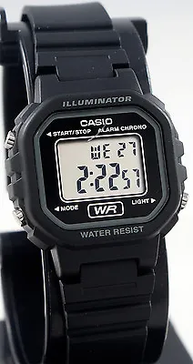 Casio LA-20WH-1A Ladies Black Digital Watch With LED Light 5 Year Battery • $38.49