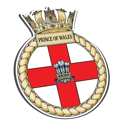 £2.49 • Buy Hms Prince Of Wales Sticker - Royal Navy Ship (r09)