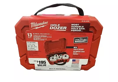 *NEW* - Milwaukee Hole Saw Set Dozer Bi-Metal Durable (13pcs) - (49-22-4042) • $54.95