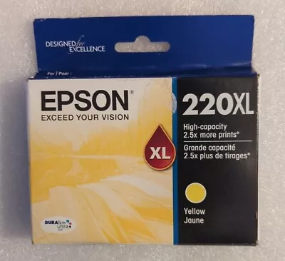 Epson 220XL Yellow Ink Cartridge Exp 6/2023 Unopened • $12.99