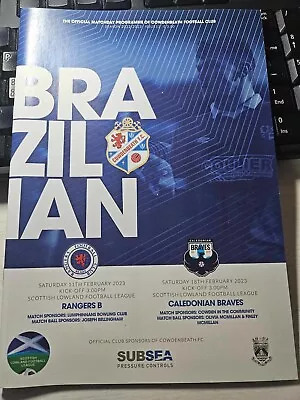 Cowdenbeath V Rangers B & Caledonian Braves Feb 2023 • £5