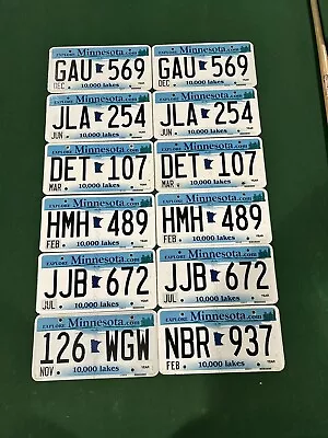 Minnesota License Plate Lot Of 12 Plates. Used Lot • $20.23