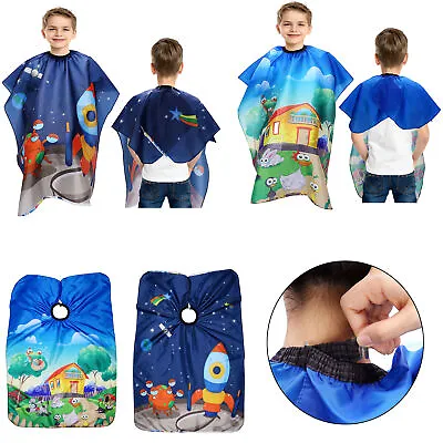 £8.20 • Buy Pro Kids Barber Gown Cape Hair Cut Cover Children Hairdresser Hairdressing Apron