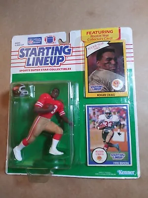 Roger Craig Starting Lineup 1990 Kenner San Francisco 49ers W/1983 Rookie Card • $15