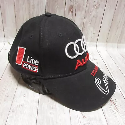 $18.88 • Buy Audi Line Power Hat Cap Strap Back Black Embroidered Cars Racing Motorsport