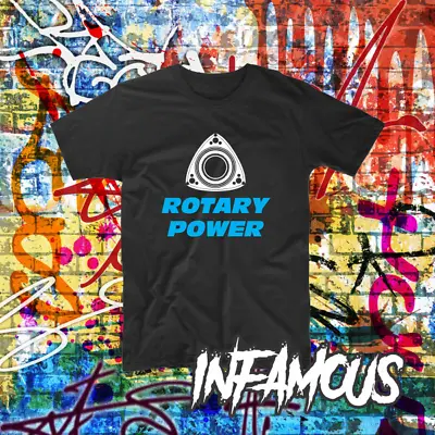 Rotary Power Shirt Mazda Retro Tee Turbo Boosted Custom Tee JDM Japanese Rotar • $28.82