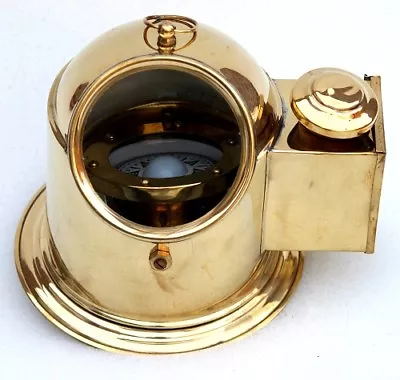 Christmas Maritime Floating Compass Binnacle Ship Floating Helmet Compass Oil • £50.40