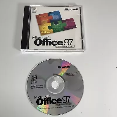 Microsoft Office 97 Professional Edition With CD Key • $13.95