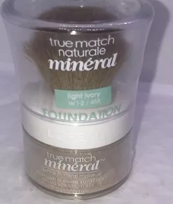 LOreal Paris True Match Mineral Powder Makeup W1 2 458 Light Ivory • $19.99