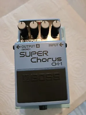 $95 • Buy Boss CH-1 Super Chorus Guitar Effects Pedal With Original Box - Tested Working