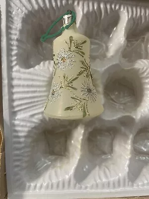 Vintage German Made Glass Bell-Shaped Christmas Ornament-RARE • $15