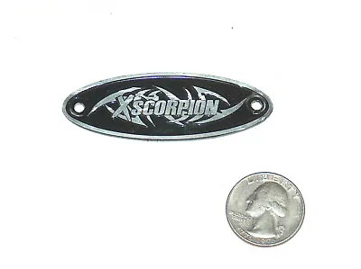 Xscorpion 2.5  Metal Logo Tag Screw On Emblem JL Car Audio Subwoofer Wood Box GD • $19.42