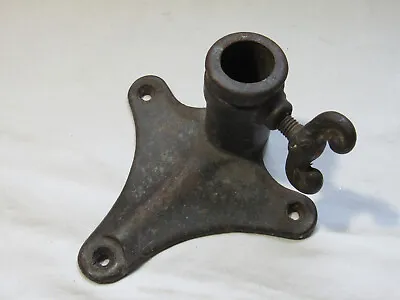 Vintage Cast Iron  Flag Bracket Metal Holder Wall Post Mount W/ Screw • $24