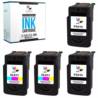 4PK PG210 CL211 Ink For Canon PIXMA MP250 MP280 MP495 MX340 MX330 MX350 MX360 • $54.99