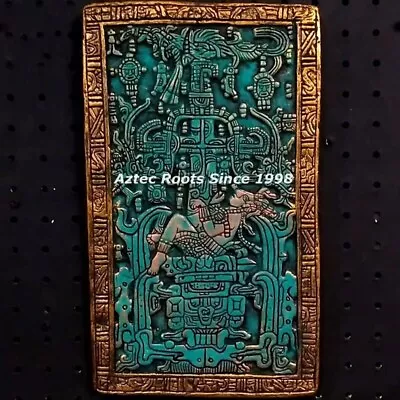 $73 • Buy Aztec Maya Mayan King Pakal Sarcophagus Astronaut Sculpture Mexico Statue Art