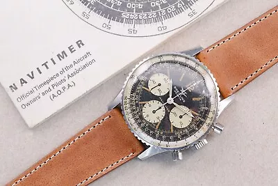 BREITLING 806 Navitimer Twin Jet Big Eye - Venus 178 Vintage Patina 1970s Papers • $4917.95