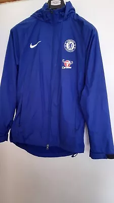 Mens Nike FC Chelsea Jacket Academy Repel Dry Rush Blue/White Medium • £19.99