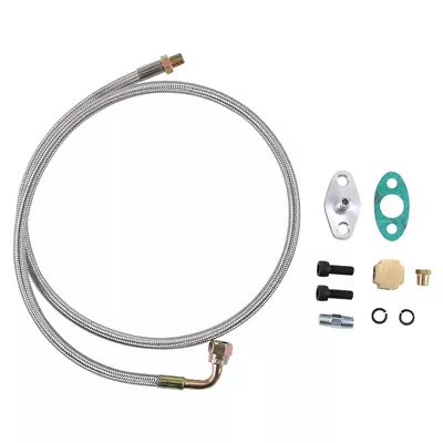 Turbo Oil Feed Line Fit For T3 T4 T60 T61 T70 Turbo Supercharged Engine Aluminum • $18.99