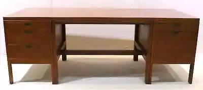 Large Georg Jensen Danish Wooden Executive Desk • $1480
