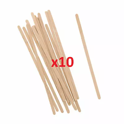 140mm 5'' WOODEN STIRRERS COFFEE STIRRERS FOR PAPER COFFEE CUPS CUP STICKS  • £1.39