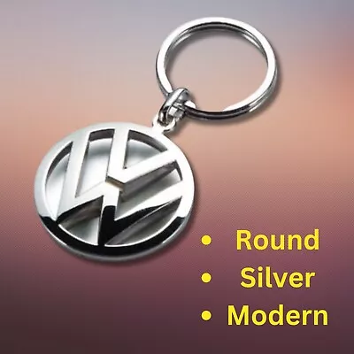 Vw Volkswagen Alloy Metal Keyfob Key Chain Ring Car Keyring Keychain Silver • $17.99