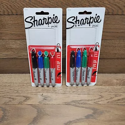 2 PACKS SHARPIE Mini Permanent Markers Fine Point Assorted Colors  • $18.95