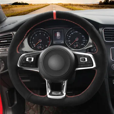 Car Steering Wheel Wrap For VW Golf 4 5 6 7 GTI R R32 MK5 Polo CCR-Line Scirocco • $44.42