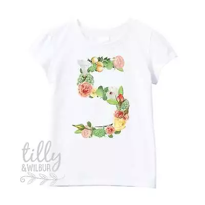 Five Year Old Birthday Girl Tee • $31.45