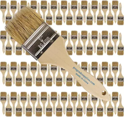 - Chip Paint Brushes - 96 Ea 2 Inch Chip Brush For Paints Stains Varnishes Gl • $48.25
