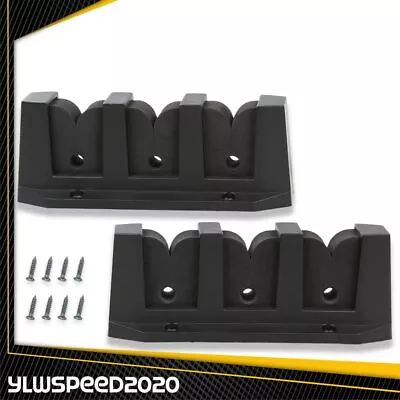 $15.58 • Buy 2pcs Horizontal Rod Rack 3 Fishing Boat Gear Pole Storage Holder Mount Brand New