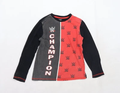 £5 • Buy WWE Boys Red  Cotton Jersey T-Shirt Size 8-9 Years Crew Neck Pullover  