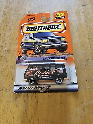 Matchbox Black VW Transporter Richie's Pizzeria; 57/100 • $2.99