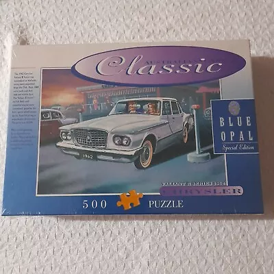 Blue Opal Aust. Classic Cars Chrysler Valliant R Series 1962 Jigsaw Puzzle 500pc • $39.95