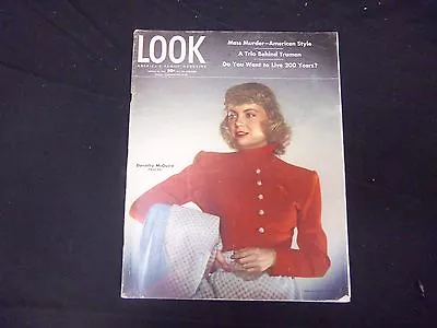 1946 March 19 Look Magazine - Dorothy Mcguire - Great Photos & Ads - St 2031 • $30