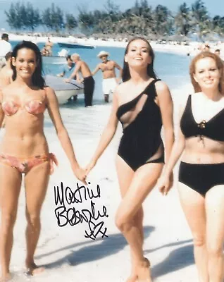 007 James Bond Movie Thunderball 8x10 Girls Photo Signed By Martine Beswick • £3