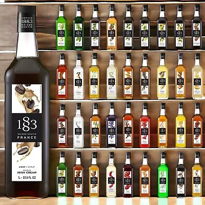 1883 Maison Routin 100+ Flavours France Premium Baking & Dessert Syrup 1L Bottle • £12.99