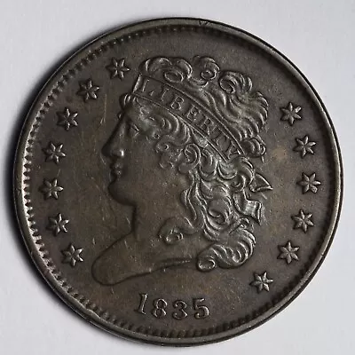 1835 Classic Head Half Cent AU E108 KBB • $216.47