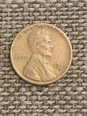 1946 S Lincoln Wheat Cent Nice Filler Coin! Free Shipping! • $1.15