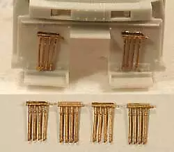 Cal Scale 548 HO Scale 4-Line MU Cables -- Unpainted Brass Castings 2 Pair • $4.99