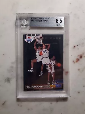 Shaquille O'Neal 1992-93 Upper Deck Trade #1B  - RC - BGS 8.5 NM-M+ (Sub Grades) • $15.98