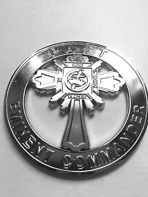 Masonic  Metal Chrome Past Eminent Commander Auto Car Emblem • $13.99