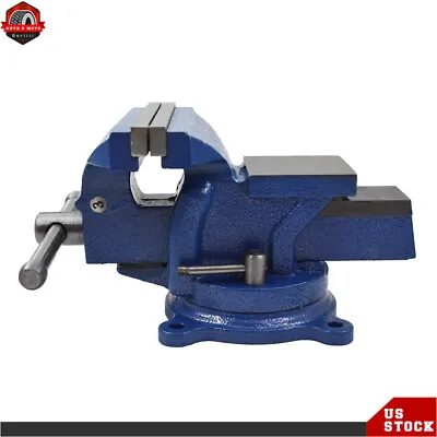 4  Bench Vise With Anvil Swivel Locking Base Table Top Clamp Heavy Duty Vice New • $34.70