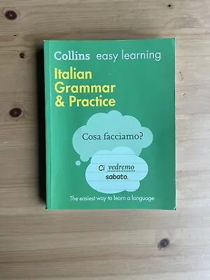 Italian Grammar Practise Collins Easy Learning Work Exercise Book • £4