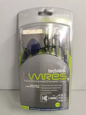 £14.99 • Buy Tech+Link Scart Plug To S-Video Plug Switchable 1.5m