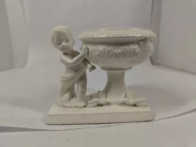 Vintage 1962 Inarco Japan Cupid With Doves 5  Ivory Ceramic • $9.99