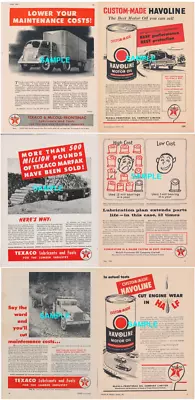 VINTAGE McCOLL-FRONTENAC OIL COMPANY (TEXACO CANADA) PRINT ADS (6)  • $11.03