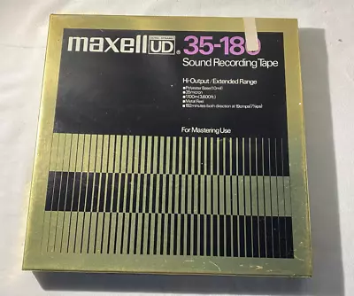 Maxell UD 35-180 Sound Recording Tape 3600'Metal Reel Recorded 192 Mins • $39.99