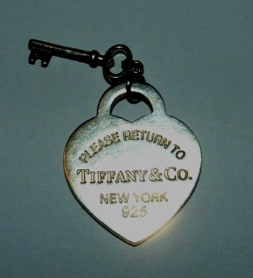 £9.99 • Buy Return To Tiffany Heart And Key Pendant & Chain
