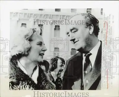 1975 Press Photo Margaret Thatcher And William Whitslaw Meet In England • $15.88